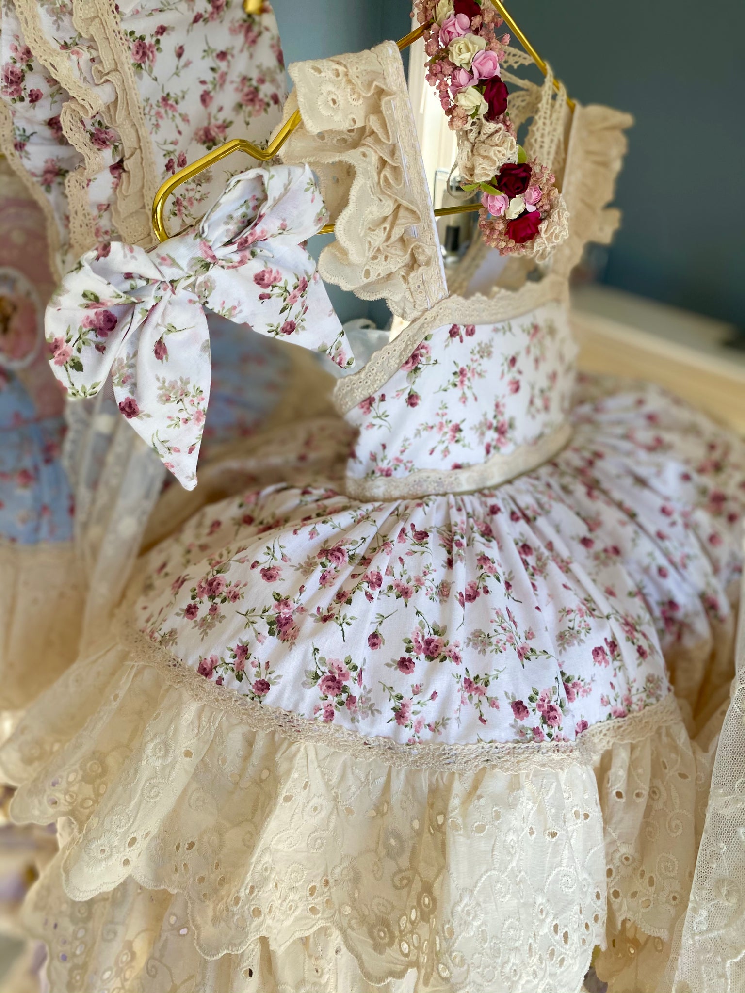 Vintage Roses Pinafore – Bambalina Clothing Vintage Roses Pinafore – Bambalina Clothing