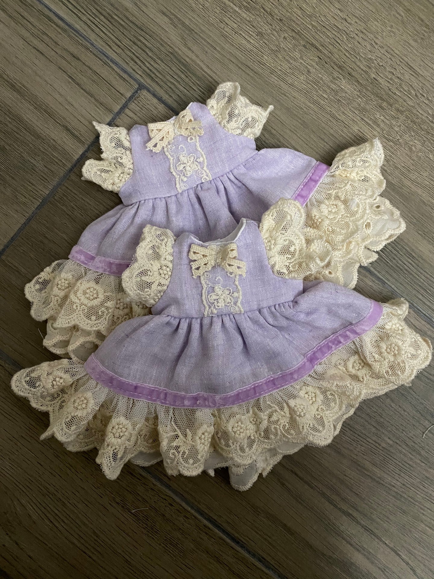 Lavender Vintage Lace Bambalina Doll Dress