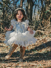 Load image into Gallery viewer, Blue Gray Shooting Star Dress with Shorts Set
