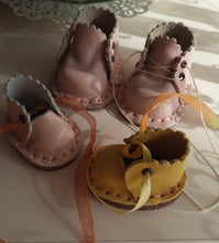 Load image into Gallery viewer, Bambalina Leather Handmade Doll Shoes
