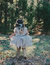 Load image into Gallery viewer, Blue Gray Shooting Star Dress with Shorts Set
