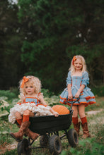 Load image into Gallery viewer, Pumpkin Spice Dress Orange and White
