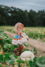 Load image into Gallery viewer, Pumpkin Spice Dress Orange and White
