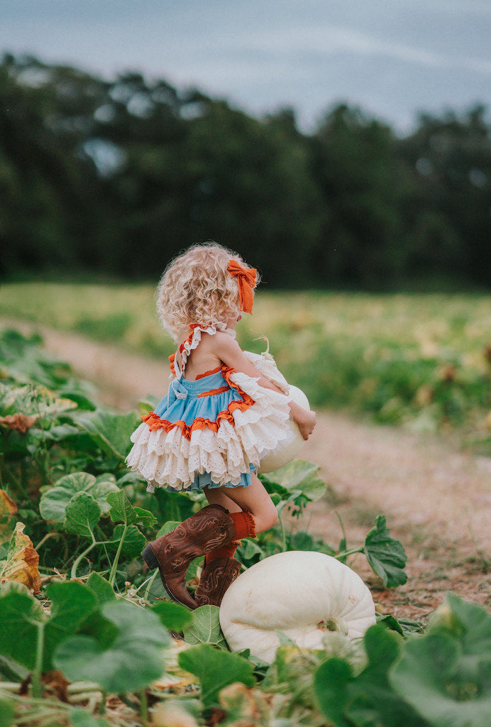 White Pumpkins Dress Set