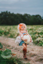 Load image into Gallery viewer, Pumpkin Spice Dress Orange and White
