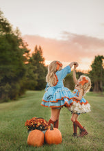 Load image into Gallery viewer, Pumpkin Spice Dress Orange and White
